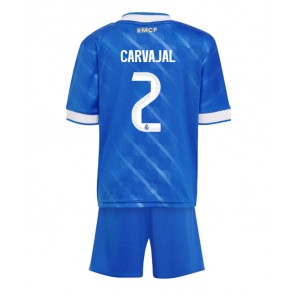 Lacne Dětský Futbalové dres Real Madrid Daniel Carvajal #2 2025-26 Krátky Rukáv - Tretina (+ trenírky)